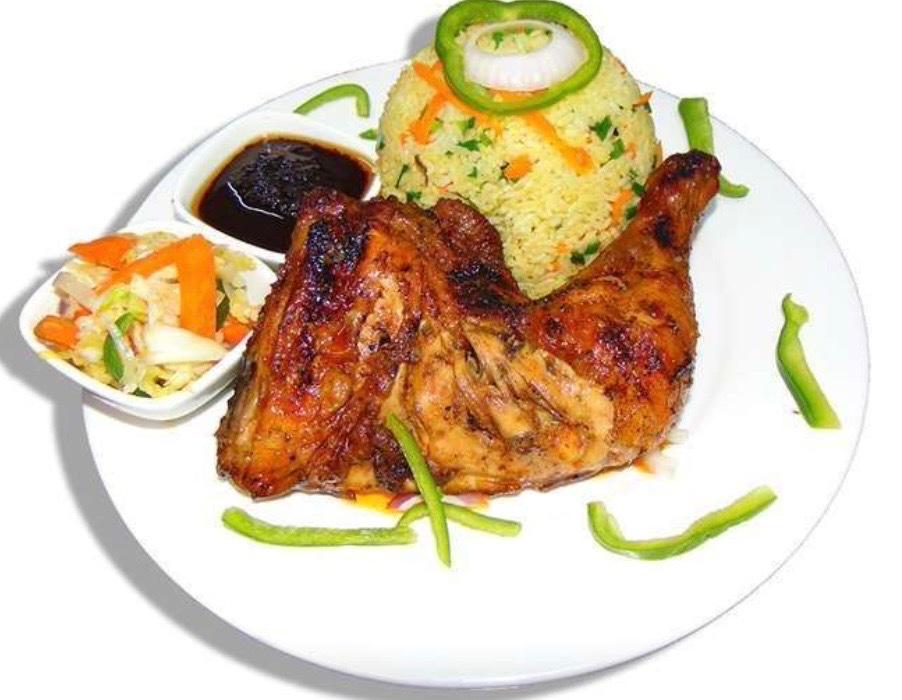 Fried rice with grilled chicken