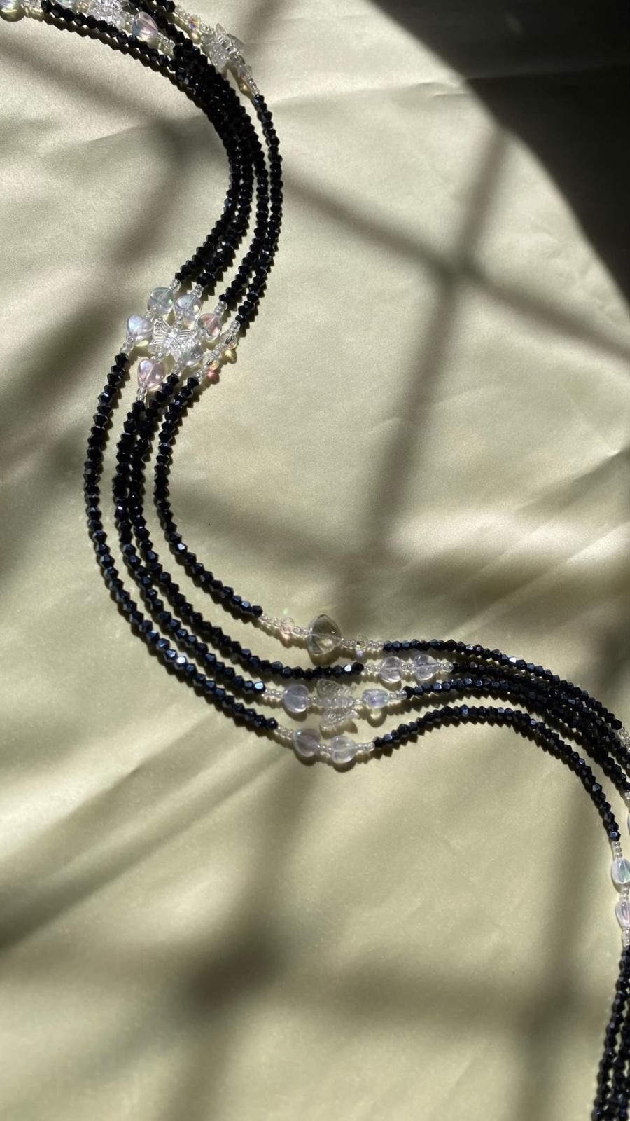 Midnight Aura waist beads