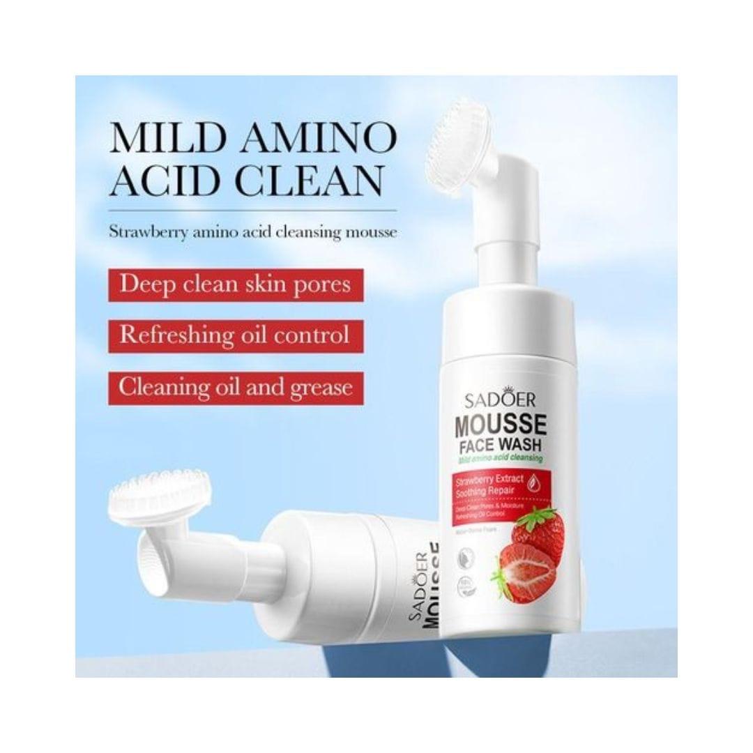 Face mousse wash