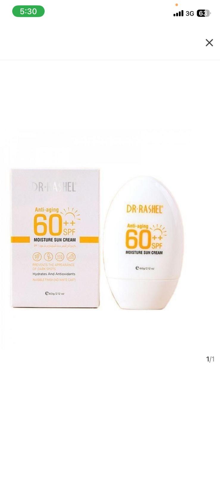 Dr Rashel sun screen