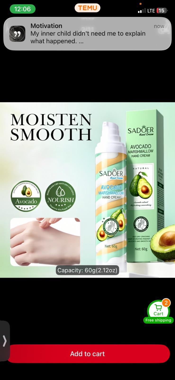 Mashmellow hand cream
