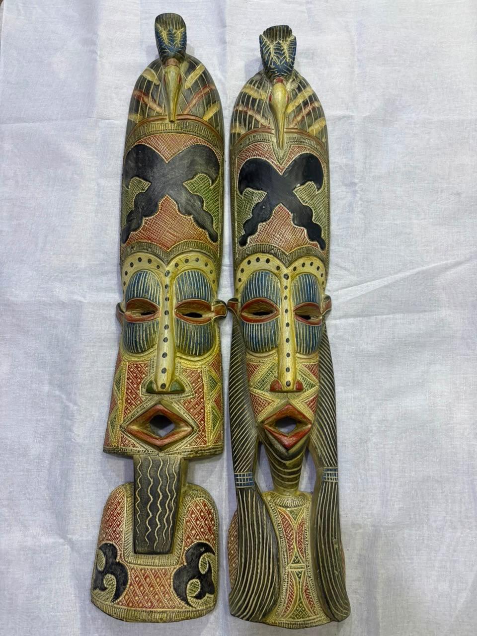 Traditional Sankofa mask (Pair)