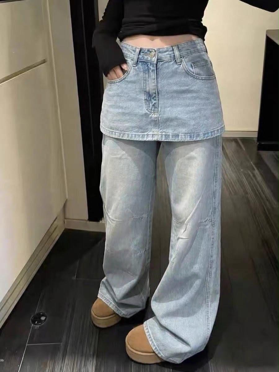 Denim trousers 