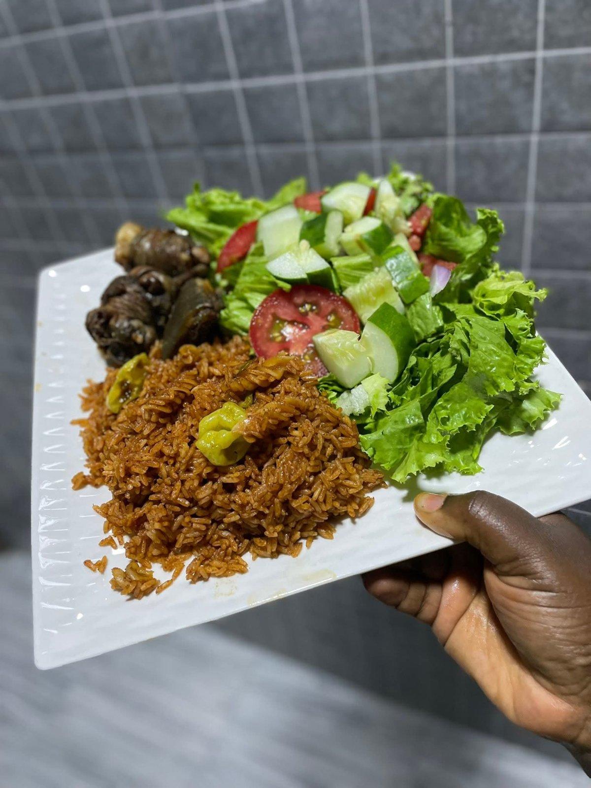 Jollof Rice with chicken 