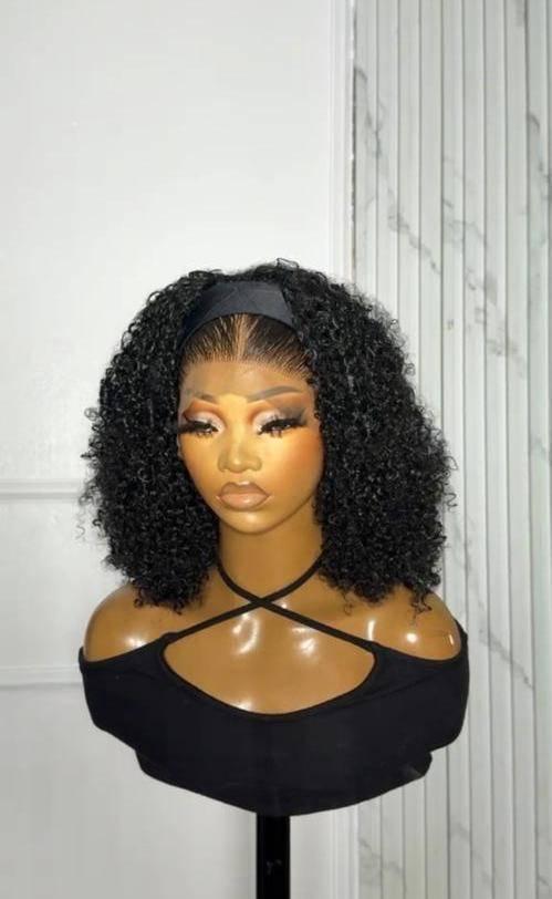 Band pixie curls woth frontal blend