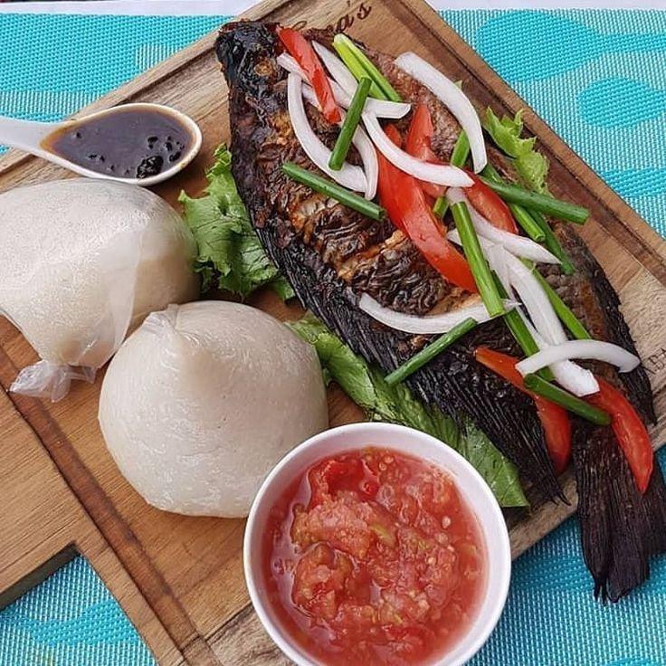 Banku with Tilapia