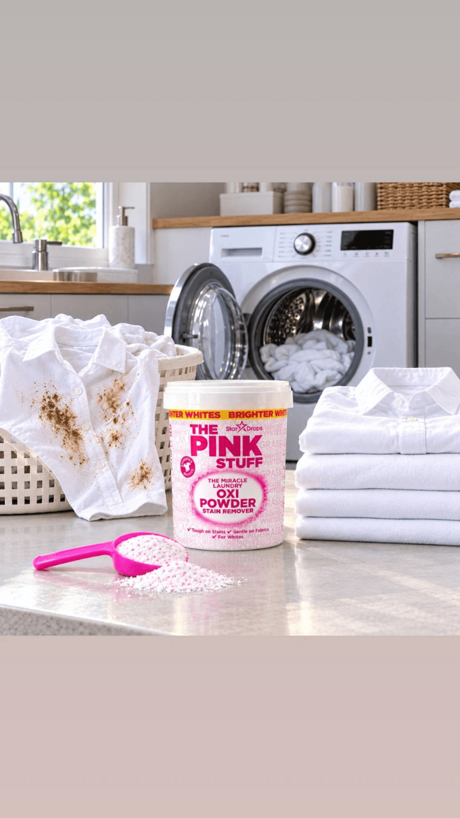 The Pink Stuff Miracle Laundry Oxi Powder Stain Remover