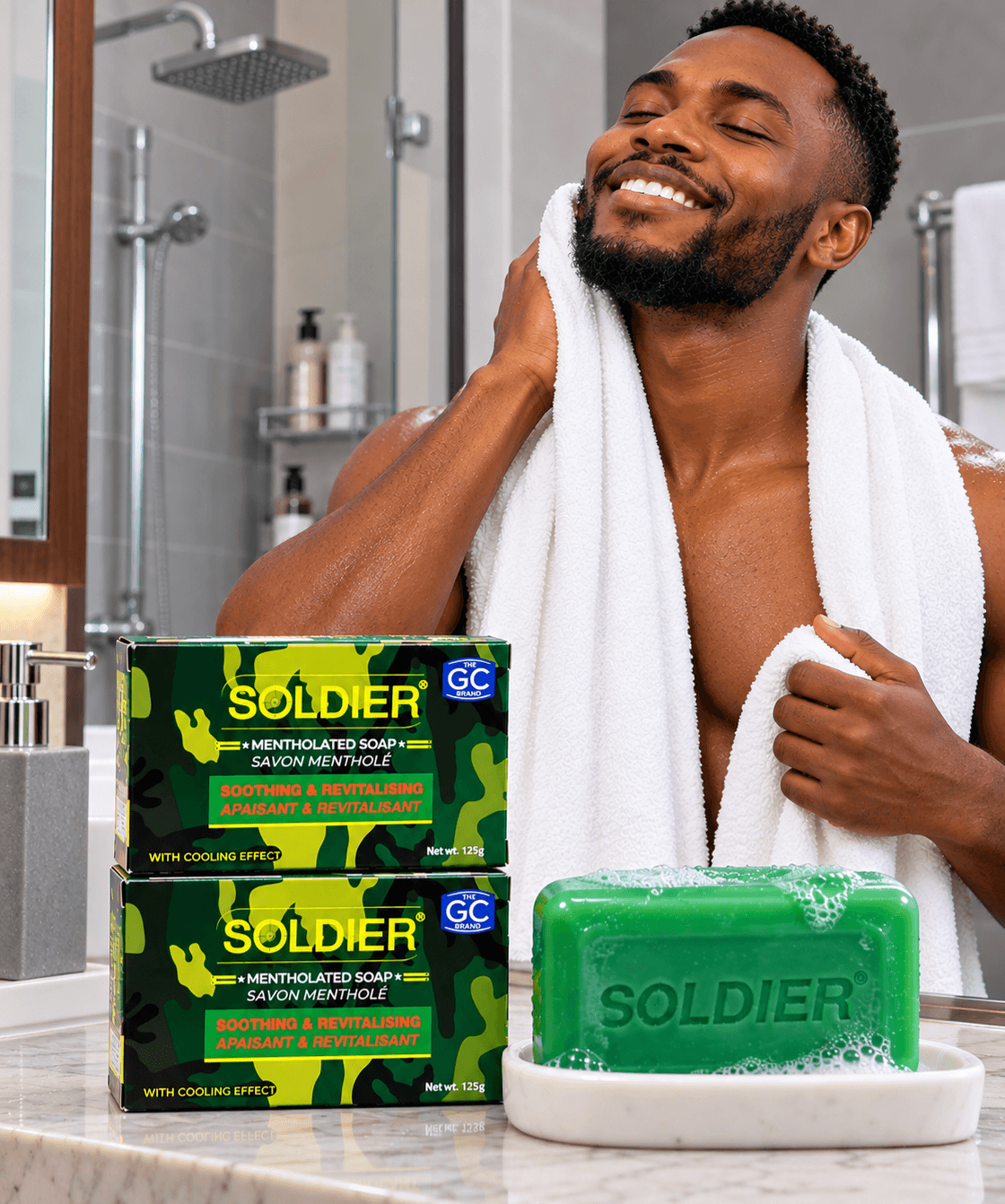 SOLDIER MENTHOLATED SOAP — 125G