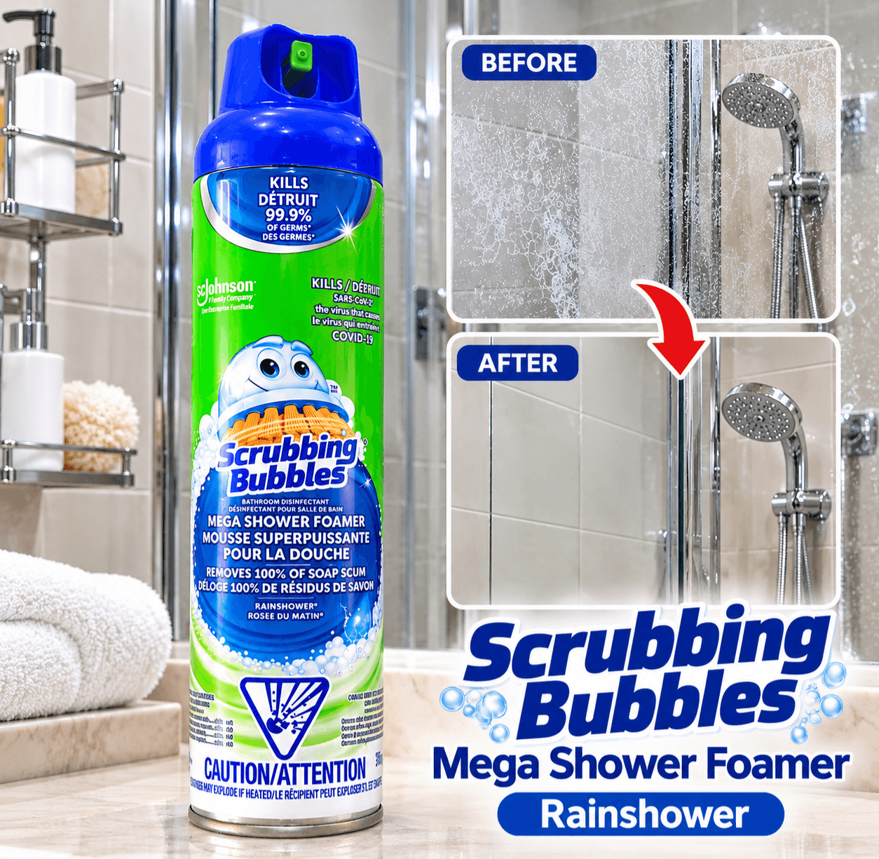 Scrubbing Bubbles Mega Shower Foamer – Rainshower.