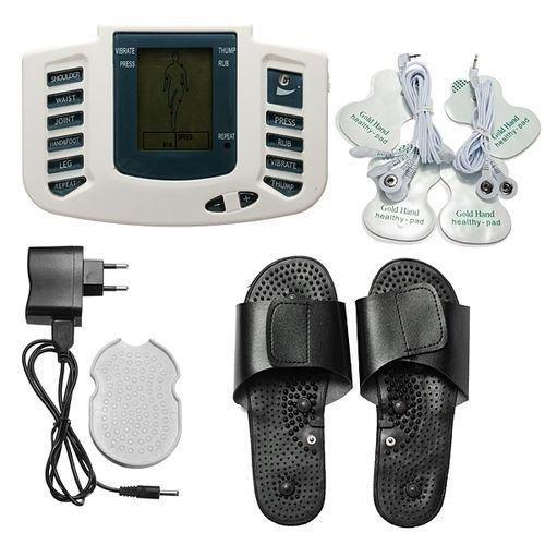 Therapy Stroke Slimming Massage Machine With Slippers - Grey/Black