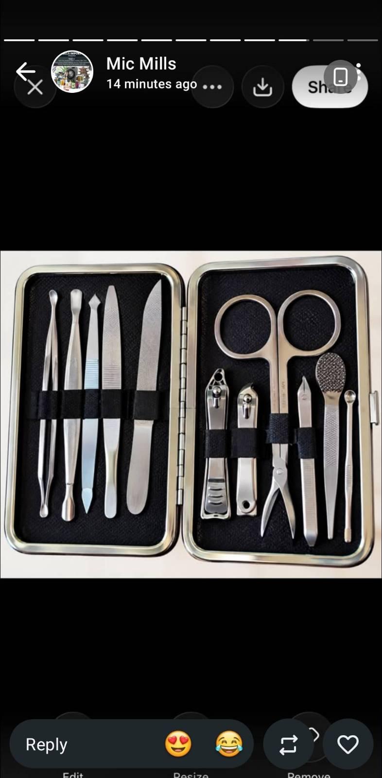 Nail cutter set