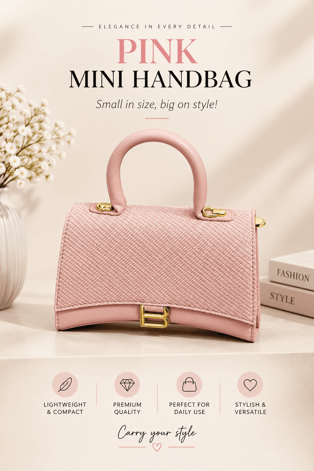 Mini Pink Handbag