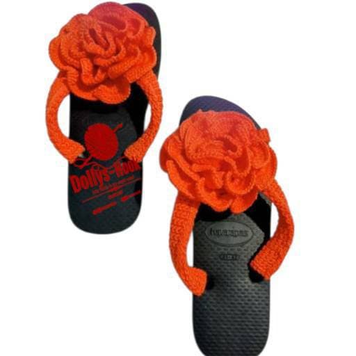 Crochet flip flop