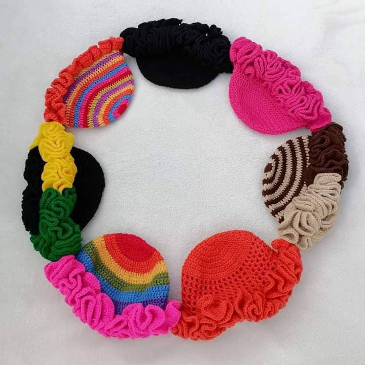 Crochet Raffle hat