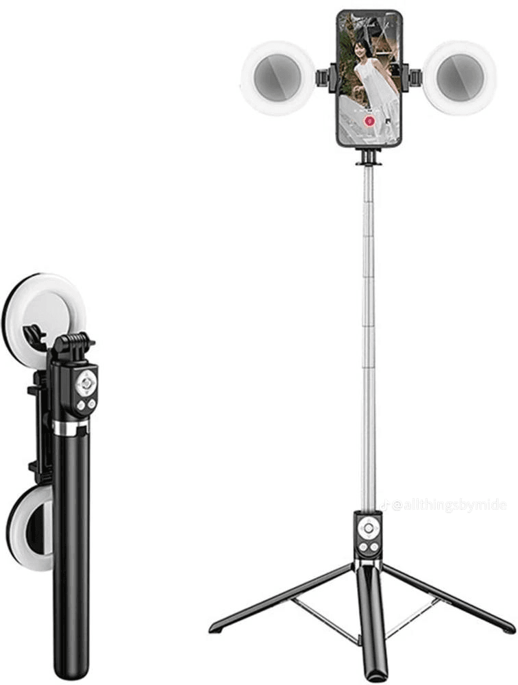 Tripod with 2 filled light