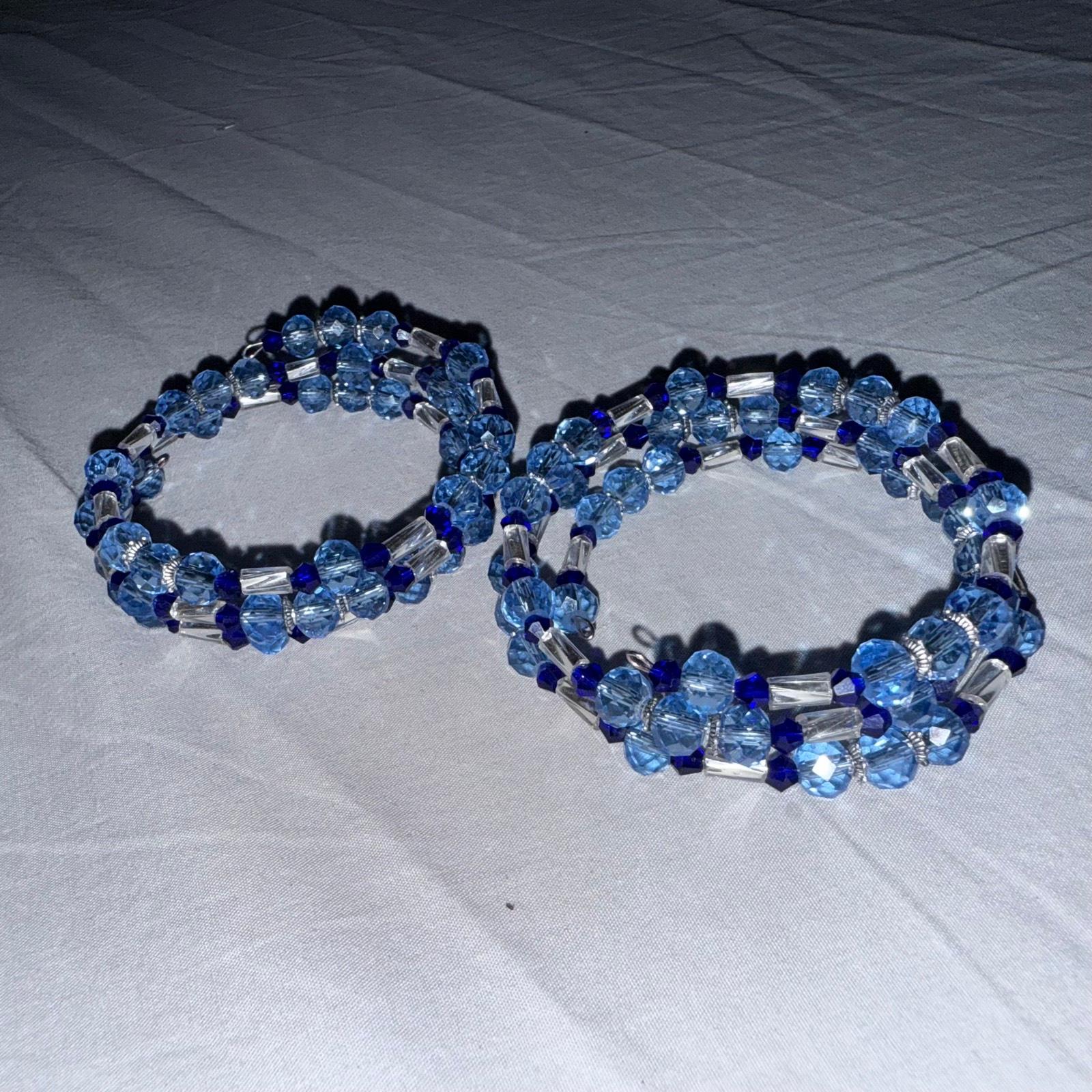 Spiral beaded bracelet