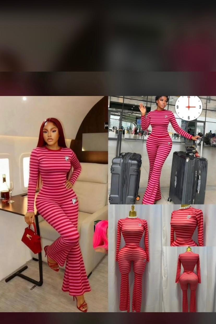 Pink stripe two set